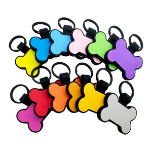 Placa de Identificación Personalizada con Código QR para Perros - Colgante Grabado para Mascotas, Etiqueta de Silicona en Blanco para Collares de Perros y Gatos - Product Image 5