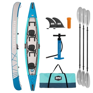Canoë de pêche pliable de haute qualité en dropstitch pour eaux vives, kayak gonflable 3 places, 1. Kayak gonflable - Product Image 1