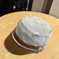 Gorra ecuestre de mezclilla para mujer, estilo vintage, con visera suave y ajuste cómodo para equitación, actividades al aire libre y uso diario.