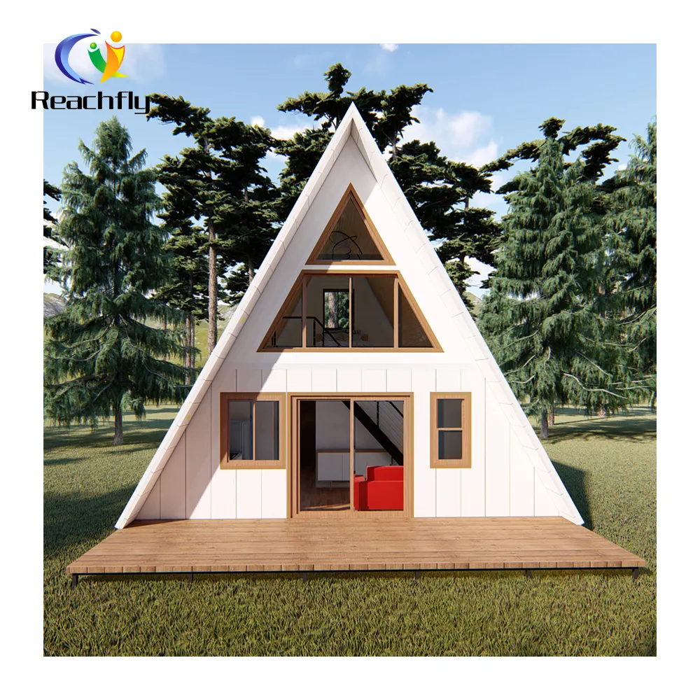 Huttes préfabriquées resort chalet maison jardin chalet cabane en rondins kits movabe bois mini maisons