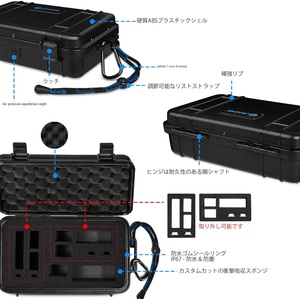 Custodia Rigida Impermeabile da Viaggio Lekufee per DJI Mic Mini 3 2, Custodia di Ricarica, Accessori per Trasmettitore e Ricevitore, Prodotto in Cina (Modello LK150-4) - Product Image 3