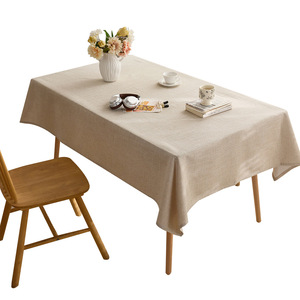 مفرش طاولة من القماش المنسوج خفيف وفاخر حسب الطلب بلون ثابت غطاء مستطيل من القماش - Product Image 6