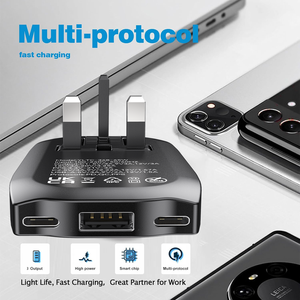 Productos de Tendencia 2025, Cargadores y Adaptadores de Viaje Ultrafinos de Carga Rápida, <span class=keywords><strong>Cargador</strong></span> de Pared Plegable de 65W con Enchufes UK para Teléfono Móvil - Product Image 5