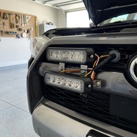 Nouvelles lampes stroboscopiques d'avertissement d'urgence étanches IP65 à 6 LED, 12V, 16 modes de clignotement pour véhicules, voitures, camions, montage en surface, double couleur