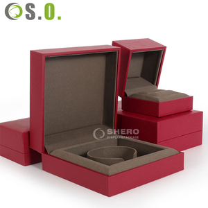 Boîte à montre en papier imitation cuir écologique de taille personnalisée, carrée, pour l'extérieur, avec logo, pour bagues de mariage et bijoux - Product Image 2