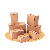 Boîte cadeau oblongue en carton kraft écologique personnalisée, biodégradable, recyclable, avec bande adhésive auto-collante facile à déchirer