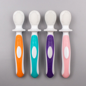 Cepillo de dientes de silicona para bebés, cerdas suaves para niños, cepillos de dientes manuales para uso doméstico JSM22107 - Product Image 1