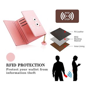 Stylish Cute RFID Blocking Trifold <b>Wallet</b> <b>for</b> <b>Women</b> with ID Window-Secure and Portable - Product Image 4