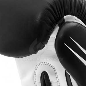 Gants de boxe en cuir noir de qualité professionnelle, taille personnalisée, imperméables, respirants, légers pour MMA, boxe, arts martiaux - Product Image 6