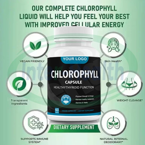 Ausreson OEM Sodium tembaga Chlorophyllin suplemen Label pribadi kapsul klorofil organik - Product Image 3