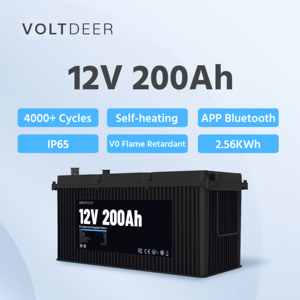 長サイクル寿命LiFePO4 12.8V 200Ah充電式バッテリーRV & ポータブル発電所IP65保護付き - Product Image 5