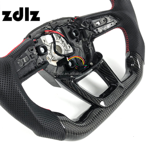 Volant en fibre de carbone personnalisé pour <span class=keywords><strong>Audi</strong></span> A6 A3 A4 A5 A7 C7 C8 RS3 RS4 RS8 2019 2020 2021 <span class=keywords><strong>2022</strong></span> Accessoires intérieurs de voiture - Product Image 5