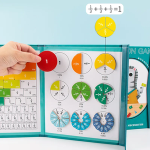 Vente en gros <span class=keywords><strong>Jeu</strong></span> de société amusant Puzzle d'éducation précoce Puzzle en bois Puzzle magnétique Livre de puzzle pour enfants Jouets d'apprentissage des mathématiques - Product Image 2