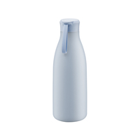Botella de Agua Personalizable de Acero Inoxidable de 600 ml, Tapa Antiderrames con Flexible Abertura de 180° °   Botella Térmica con Asa de Anillo