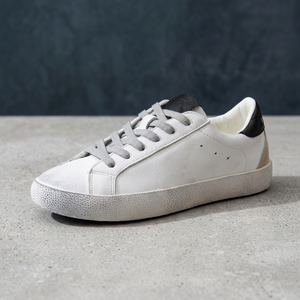 Zapatillas de Moda 2026, Diseño Nuevo, con Plataforma y Suela Dorada, con Cordones, Transpirables, para Invierno y Primavera, Super Goose, Blancas con Brillantina, Estilo Ball Star - Product Image 2