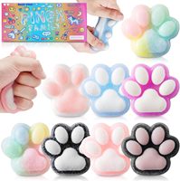 Jouets Squishy Patte de Chat en TPR en Gros, Patte de Chat Kawaii Mochi, Jouets Sensoriels à Presser pour Adultes et Enfants