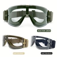Masque de protection anti-buée et coupe-vent Yijia avec lentilles 2,5 mm, lunettes de ski, lunettes de montagne, lunettes tactiques pour moto, équipement tactique, lunettes de soleil tactiques