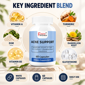 Suplemento Nutracéutico Shecome para el Acné, Fabricante de Suplementos para la Salud de la Piel con Vitaminas para Mujeres y Hombres, 60 Cápsulas de Apoyo para el Acné - Product Image 2