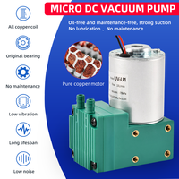 Pompa Vakum Tekanan Udara Mini Elektrik DC Portabel UV-U1 12/24V/220V 12W -70KPa 13L/mnt