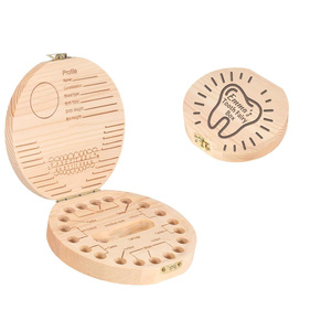 Boîte à <span class=keywords><strong>dents</strong></span> <span class=keywords><strong>de</strong></span> bébé en bois personnalisée PAFU - Product Image 2