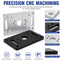 Plaque adaptatrice en aluminium usinée CNC de précision sur mesure pour la connexion d'interface de montage d'équipement et l'assemblage automatisé