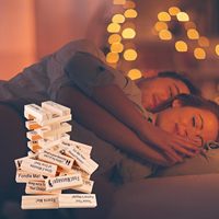 Juego de Torre de Bloques Super Naughty, Juego de Apilar Bloques Romántico para San Valentín, Actividades para Parejas e Ideas para Citas Nocturnas