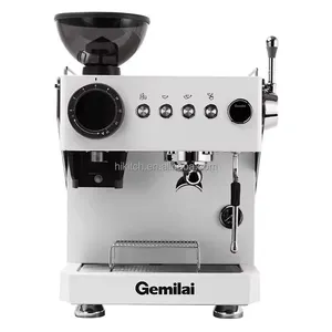 Kommerzielle Espresso maschine mit eingebauter Mühle 60mm Flach grat mit 15 bar Doppel pumpen Dreifach thermo blöcke Kaffee maschine