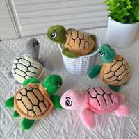 Mini porte-clés tortue en peluche mignon, jouet en peluche animal marin de 12 cm, poupée tortue de mer en peluche, porte-clés