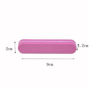 Mini lime à ongles 6 couleurs, bloc polissoir durable et coloré, limes courtes pour doigts, fournitures de manucure en gros - Product Image 5