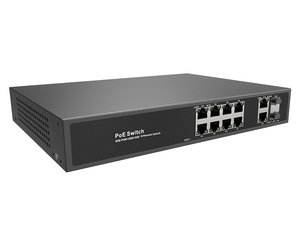 Gigabit 8 PoE cổng PoE chuyển đổi với 2 RJ45 cổng uplink và 2 SFP cổng 250 Wát - Product Image 3