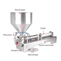 Vente directe usine – Machine de remplissage horizontale semi-automatique à tête unique pour pâtes, de 10g à 100g, pour le remplissage de bouteilles