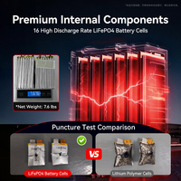 Démarreur de voiture portable 12V/24V 5500A 128000mAh avec batterie Li-ion, chargeur, lumière LED, écran numérique, anti-étincelles, pour voiture et camion
