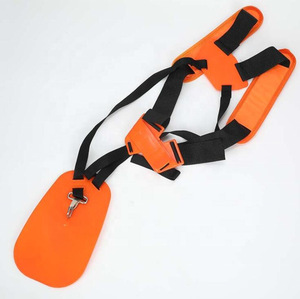 Débroussailleuse à essence 2 temps Orange Double Shoulder avec harnais réglable et sangle de sécurité en nylon pour coupe-herbe - Product Image 1