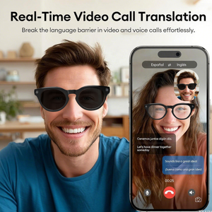 Gafas <span class=keywords><strong>de</strong></span> Video con IA 1080P, Cámara con Micrófono Dual, Traducción, Gafas Inteligentes con IA, <span class=keywords><strong>Traductor</strong></span>, Grabación <span class=keywords><strong>de</strong></span> Video <span class=keywords><strong>de</strong></span> 800W Píxeles, Gafas <span class=keywords><strong>de</strong></span> Sol con 32GB - Product Image 6