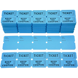 200 billets de tombola (100 paires) par paquet, colorés, numérotés consécutivement, double face, pour événements, fêtes et tirages au sort - Product Image 6