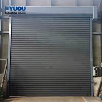 Puerta de garaje Industrial de aluminio, enrollado rápido de Metal duro de alta velocidad
