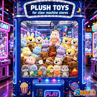 Fabricant de jouets en peluche direct : Peluche hippopotame mignonne et kawaii de 8 pouces pour machine à griffes, prix d'arcade, vente en gros, conception personnalisée