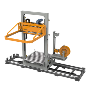 Tête de cerclage horizontale mobile et transportable, équipement automatique de cerclage PET pour ligne de production de blocs de béton cellulaire - Product Image 1