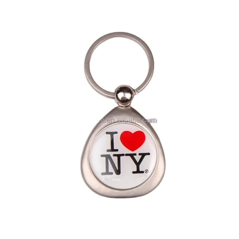 جميلة نيويورك سبينر حلقة مفاتيح معدنية نقش ، الصور الرقمية النقش على المعادن ، عملة حامل عادي حلقة مفاتيح معدنية حلقات المفاتيح