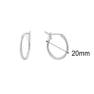 Pendientes de Aro Mini de Diseño Sencillo y Moderno 2024, Chapados en Oro, Rodio y Cobre, con Forma de Corazón y Diamantes, Estilo Punk para Fiestas, Regalo, Latón - Product Image 3