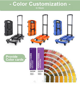 Chariot utilitaire à 6 roues en gros Chariot à plate-forme pliable Chariot à main pliable - Product Image 5