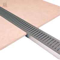 Grille de drain de piscine carrée en PVC renforcé d'aluminium robuste ZP, pour drain de sol et tranchée en aluminium