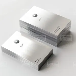 Custom Stainless Steel Metal Card UV Digital Printing Metal Business Cards With Embossed Logo