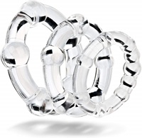 Anillo de precisión de bloqueo, 3 piezas, dispositivo de ejercicio físico masculino antitiro, anillo de retardo, cuerda, anillo de precisión, anillo de bloqueo