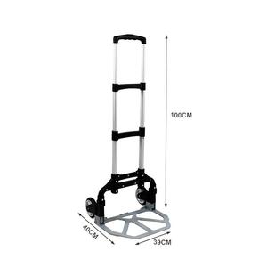 China Manufacturer Powder Coated Steel Convertible Sack Truck With Pneumatic Tires For Warehouse Moving Space Saving Folding - Product Image 2
