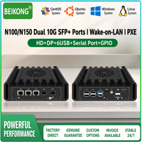 BKHD H31F N150 N300 N305 3 LAN 2 10G SFP Firewall Mini PC DDR5 Perangkat Jaringan Router