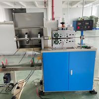 Ligne d'extrusion de pailles et de tuyaux à haute vitesse (1000 par minute) avec moteur à vis simple et boîte de vitesses, certifiée CE ISO, pour matériaux PP PLA PE
