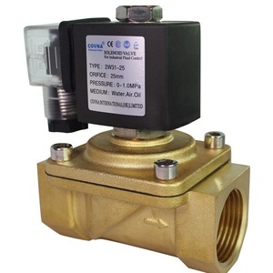 Vanne solénoïde en laiton Covna 2W31, orifice de 25 mm, pour eau, air, huile, usage industriel - Product Image 1