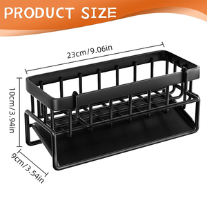 Escurridor de esponja multifuncional de acero inoxidable, estante de secado, Hardware de cocina, organizador de Caddy para fregadero con estante de <span class=keywords><strong>tela</strong></span> extraíble para platos - Product Image 6