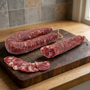 Salchicha y Jamón Italianos Secos Hechos en Italia, Soppressata, Prosciutto, Hechos a Mano, Envasados al Vacío, Bajo en Sal, Color Natural - Product Image 3